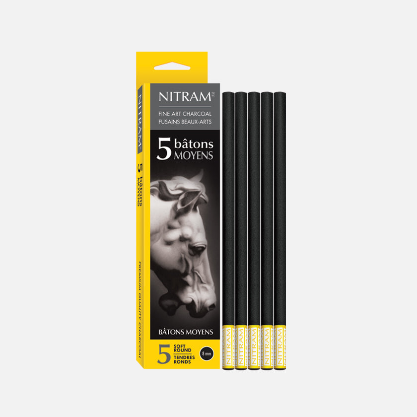 Nitram Bâtons Moyens - Extra Soft, Round