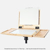 u.go Plein Air Anywhere Pochade Box, 8.4" x 11.25" model, on tripod with u.go Anywhere side trays