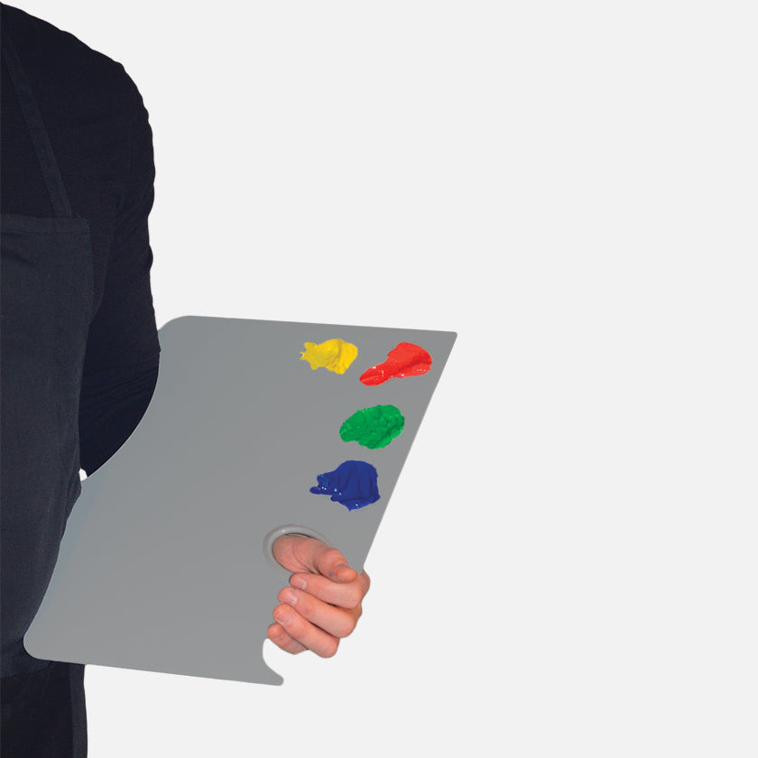 Easy View® Grey Acrylic Palette | Hand Held