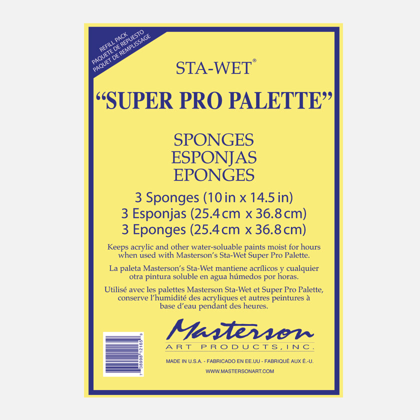 Masterson Sta-Wet® Handy Palette Sponge Refill Pack (1 Sponge) - New Wave  Art