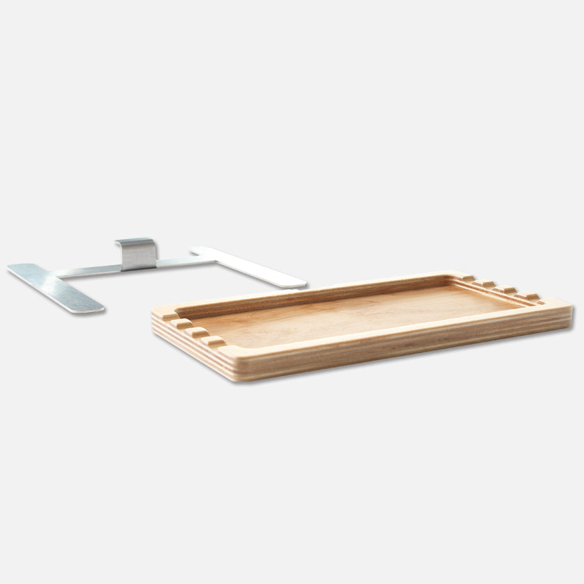 u.go Plein Air Anywhere Side Tray 4" x 8" with stainless steel support