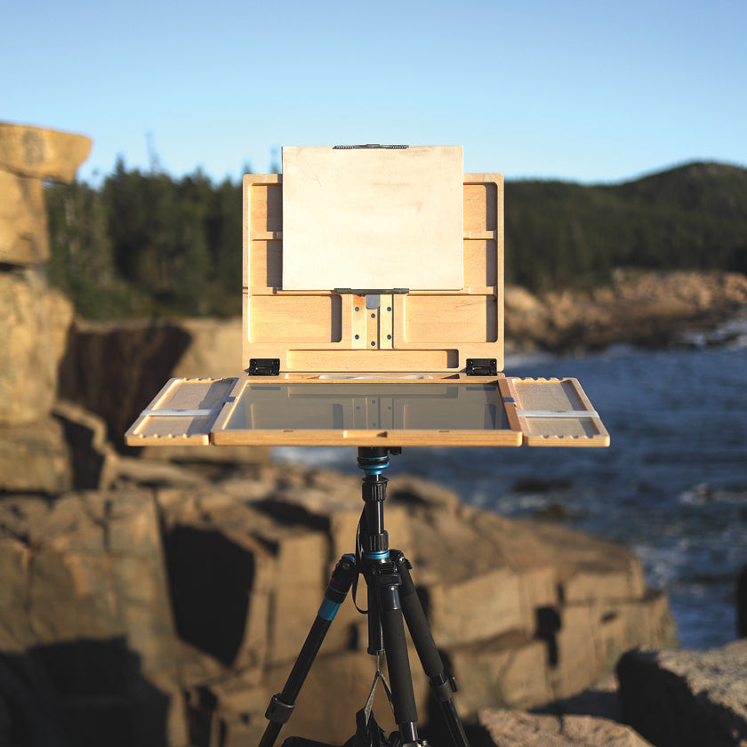 It's Like Potato Chips: Making a Plein Air Easel with a Camera Tripod  Base