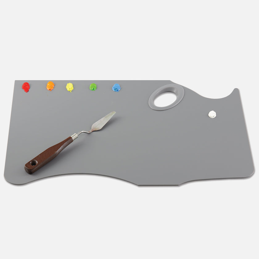 Easy View® Grey Acrylic Palette | Hand Held