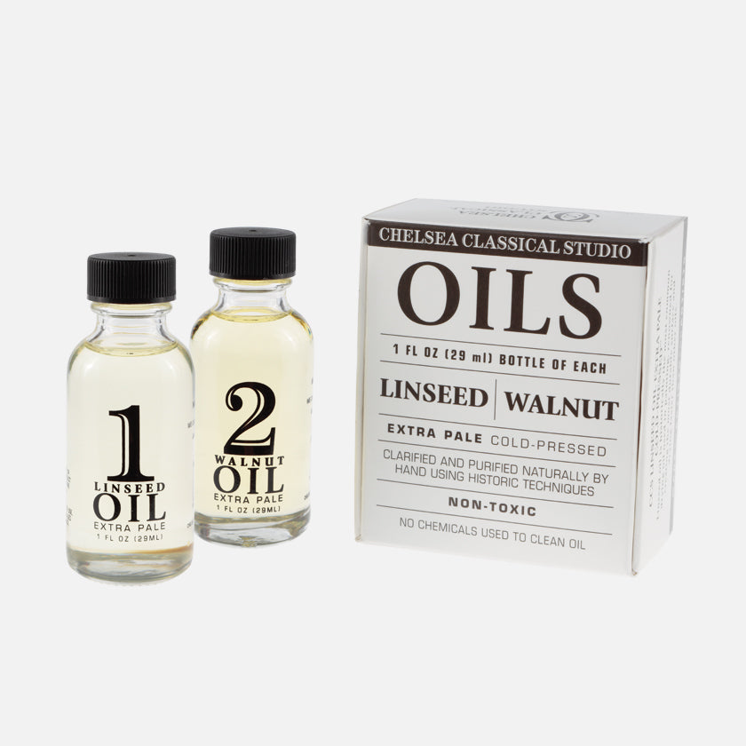 Chelsea Classical Studio Linseed Oil Pale Cold Pressed and Walnut Oil Pale Cold Pressed Kit