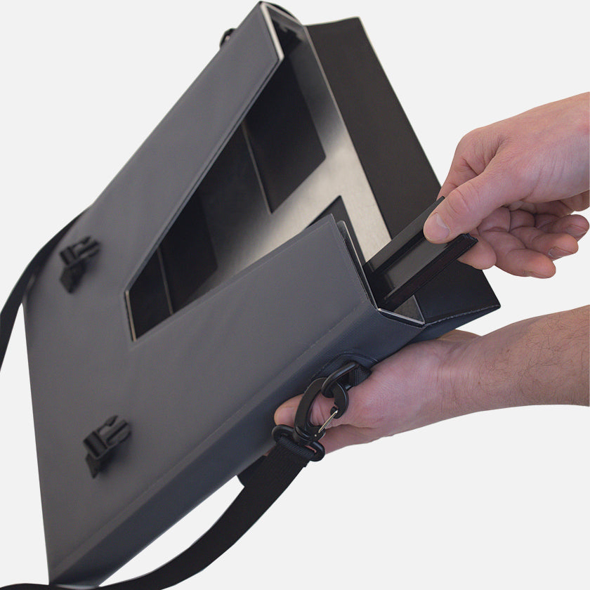 Medium u.go 1 inch Reducer Track being added to u.go Wet Panel Carrier